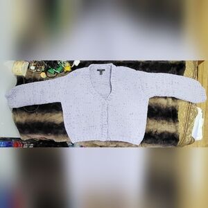 Forever 21 Junior Woman's Cardigan Knit Sweater (Extra Cozy & Thick) Purple (M)